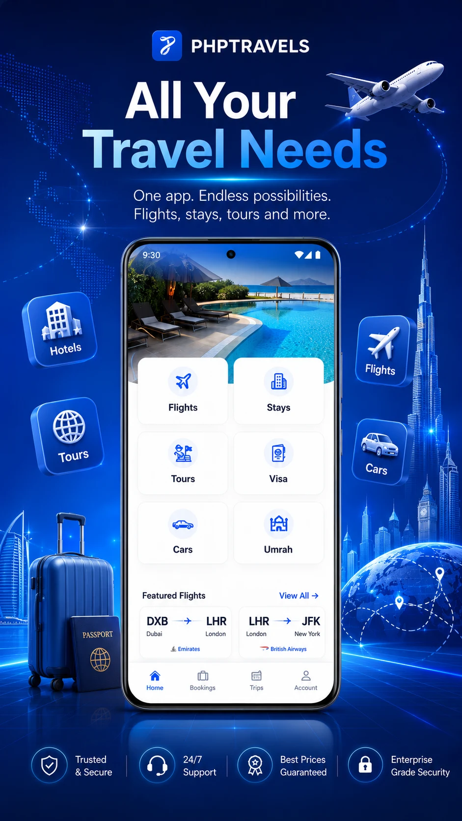 PHPTRAVELS screenshot